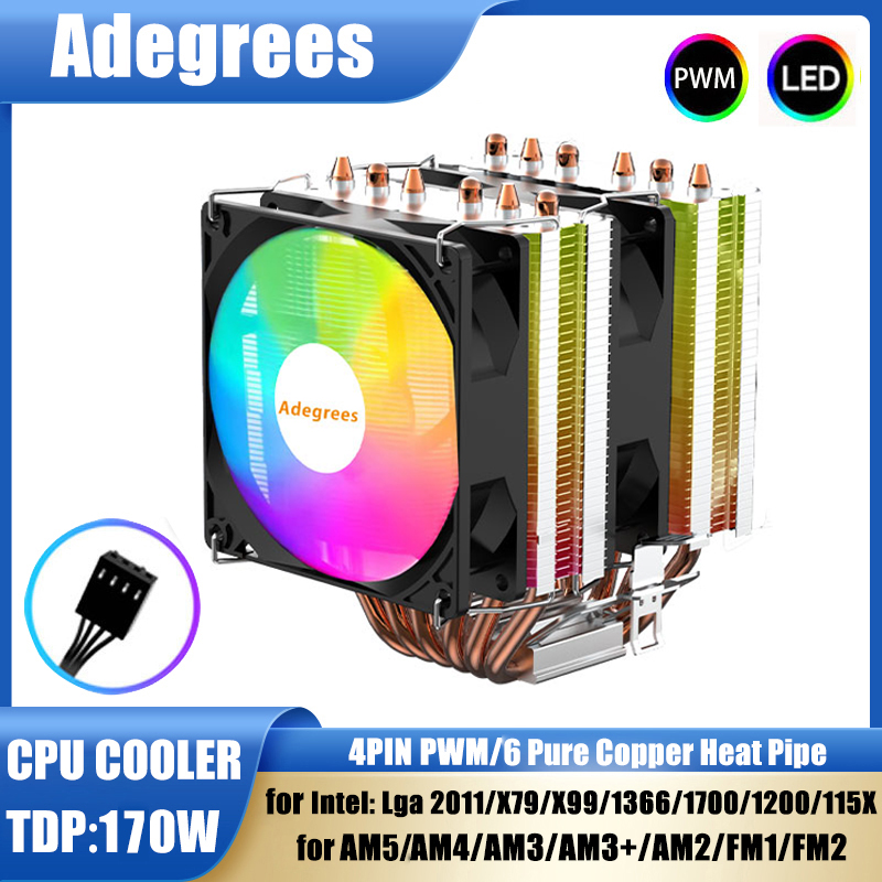 Air Cooler Cpu - Enfriador de CPU Refrigerado por Aire,