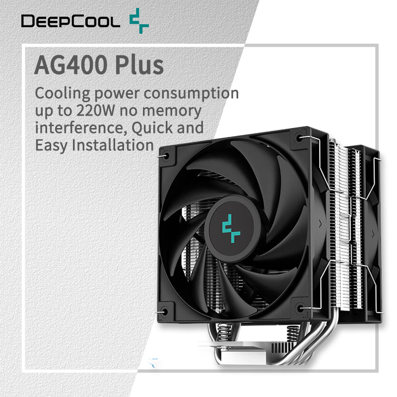 Air Cooler Cpu - DEEPCOOL AG400 4 tubos de calor