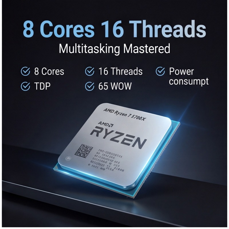 Cpu Heatsink - Procesador AMD Ryzen 7 5700X de