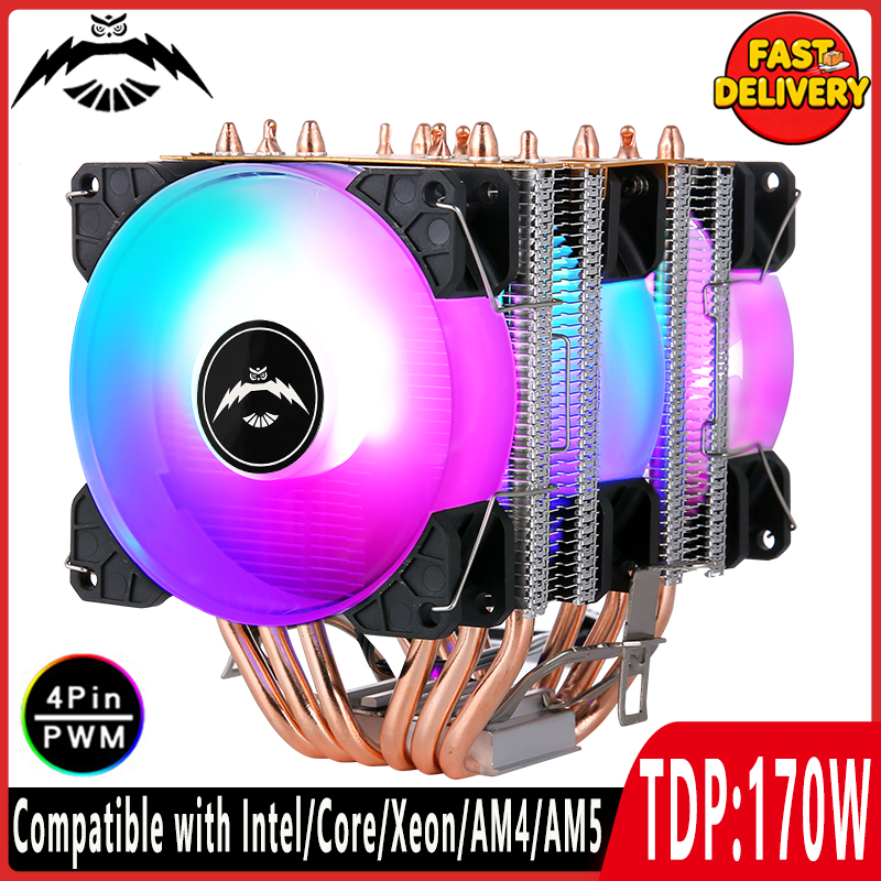 Air Cooler Cpu - Lámpara colorida Compatible con Xeon E5