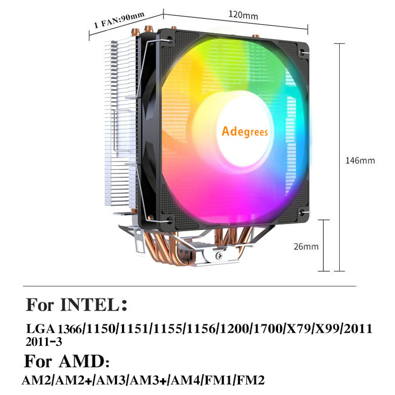 Enfriador de CPU X99 Tower, 4  - Cpu Cooler reseña y precio