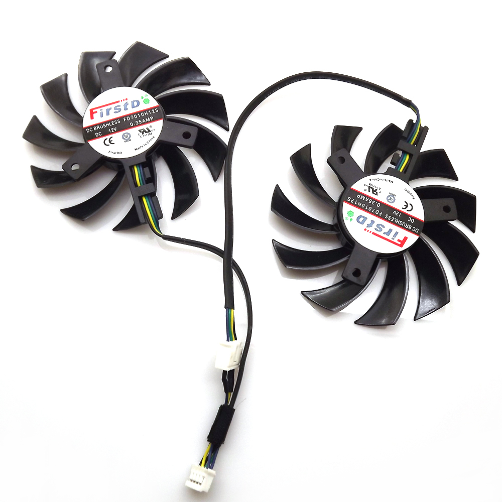 2 unidades/lote FD7010H12S 75m - Cpu Fan reseña y precio