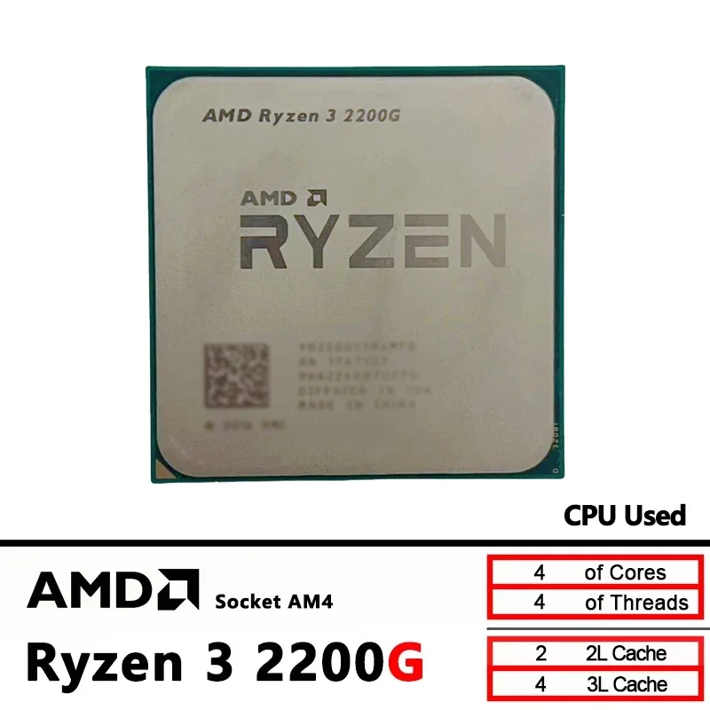 AMD Ryzen 3 2200G Usado R3 220 - Cpu Cooler reseña y precio