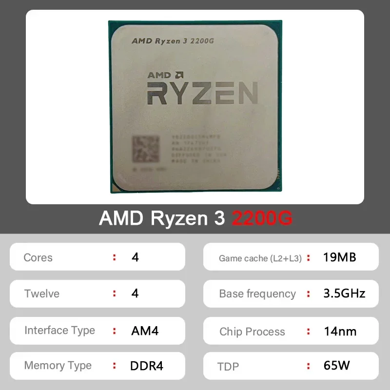 AMD Ryzen 3 2200G Usado R3 220 - Cpu Cooler reseña y precio